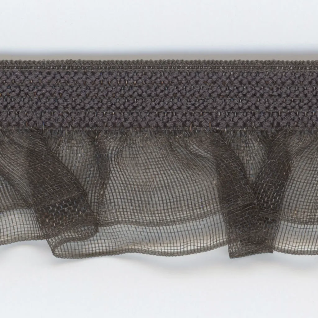 Layered Frill Stretch #159 Medium Gray