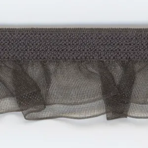 Layered Frill Stretch #159 Medium Gray