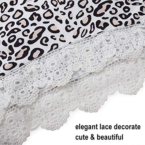 Leopard Lace Tees - Girls Size 10-11