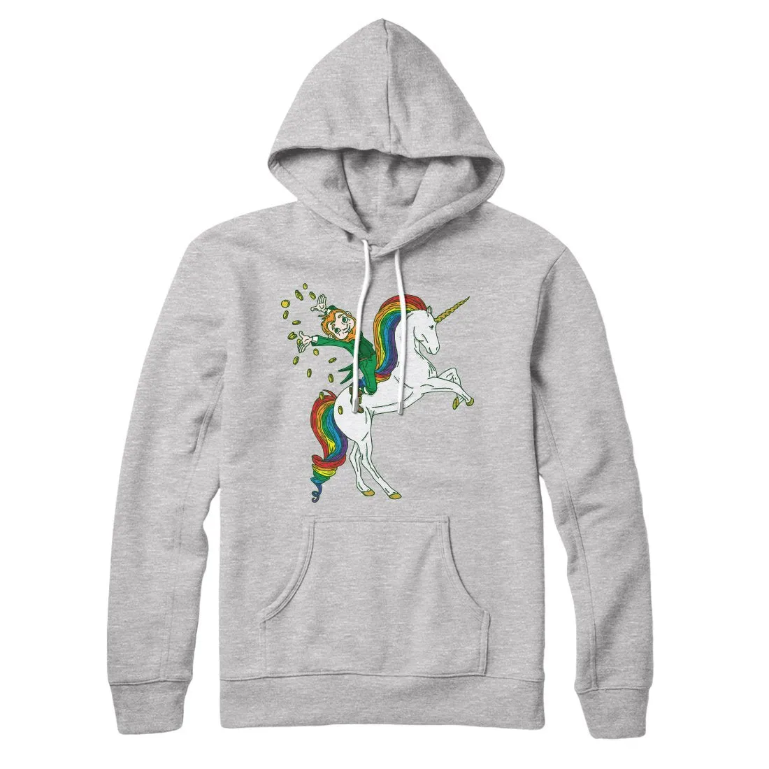Leprechaun Unicorn Jockey Hoodie