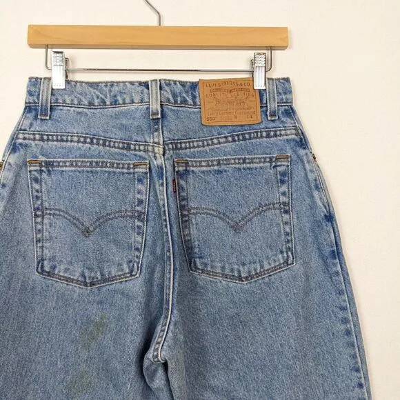 Levi’s Womens Vintage 550 Tapered Leg Relaxed Fit Jeans Size 10