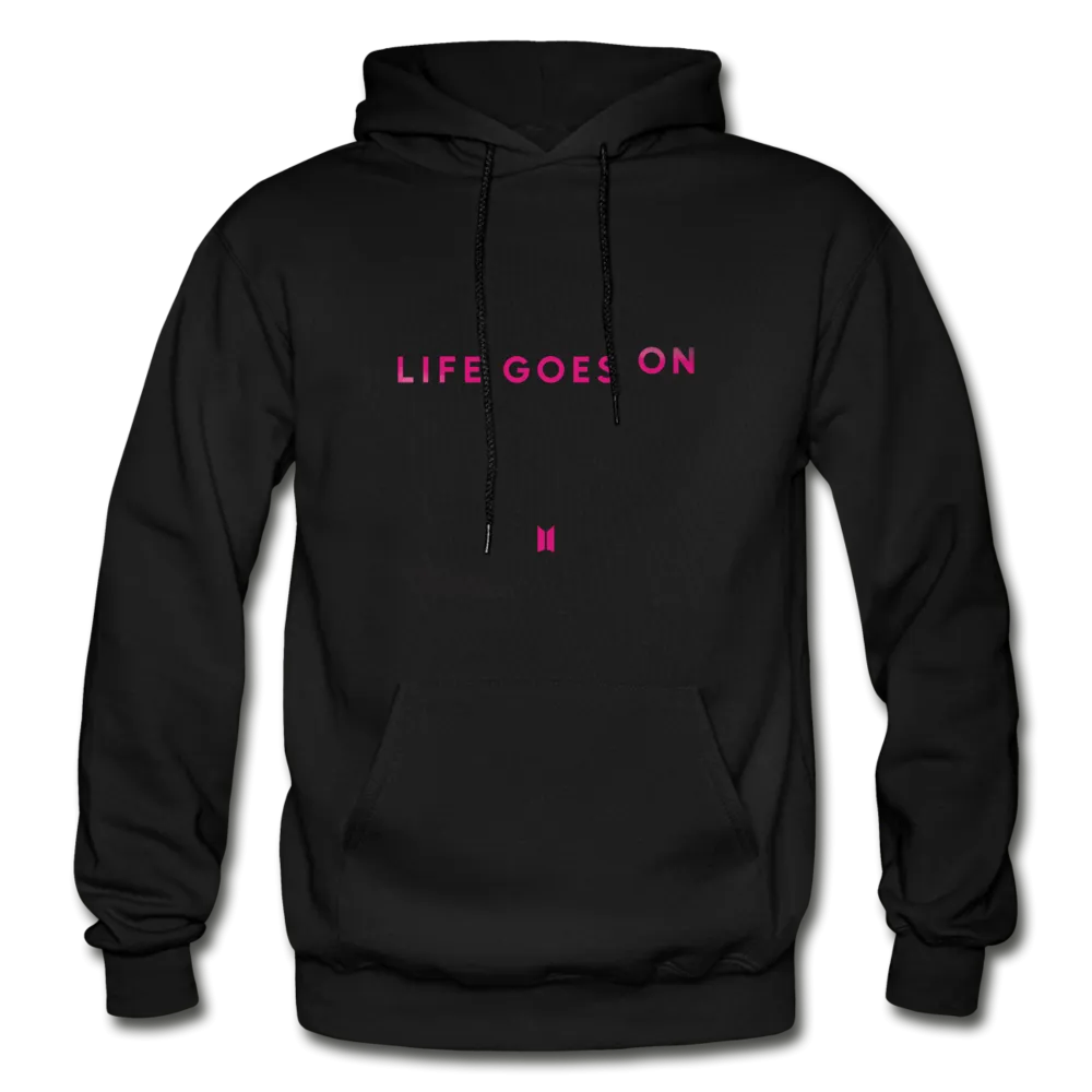 lgo black Gildan Heavy Blend Adult Hoodie