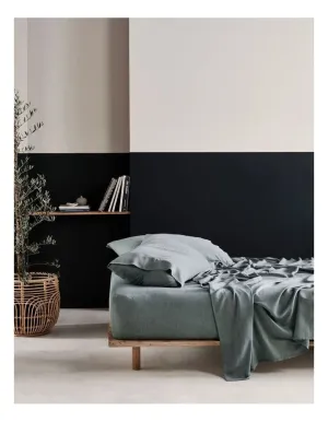 LINEN HOUSE REJEANERATION RIALTA SHEET SET PINE
