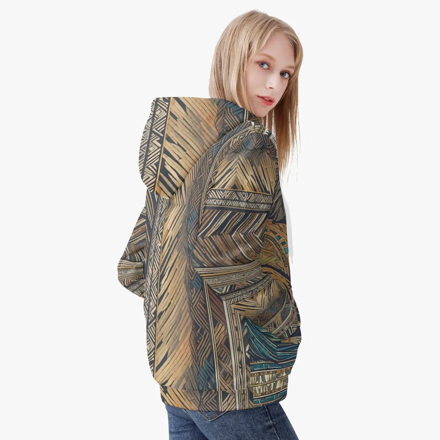 Lion Spear Women's Zip Up Hoodie