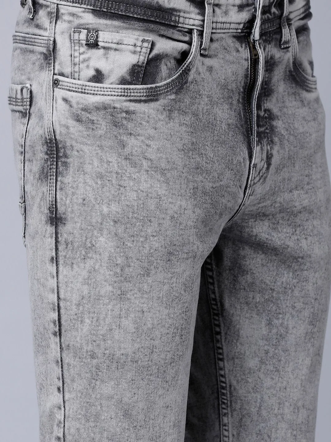 LOCOMOTIVE Men Grey Tapered Fit Jeans