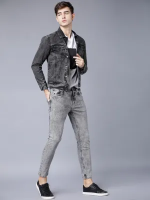 LOCOMOTIVE Men Grey Tapered Fit Jeans