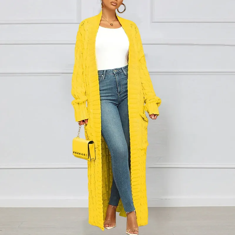Long Twist Sweater Jacket