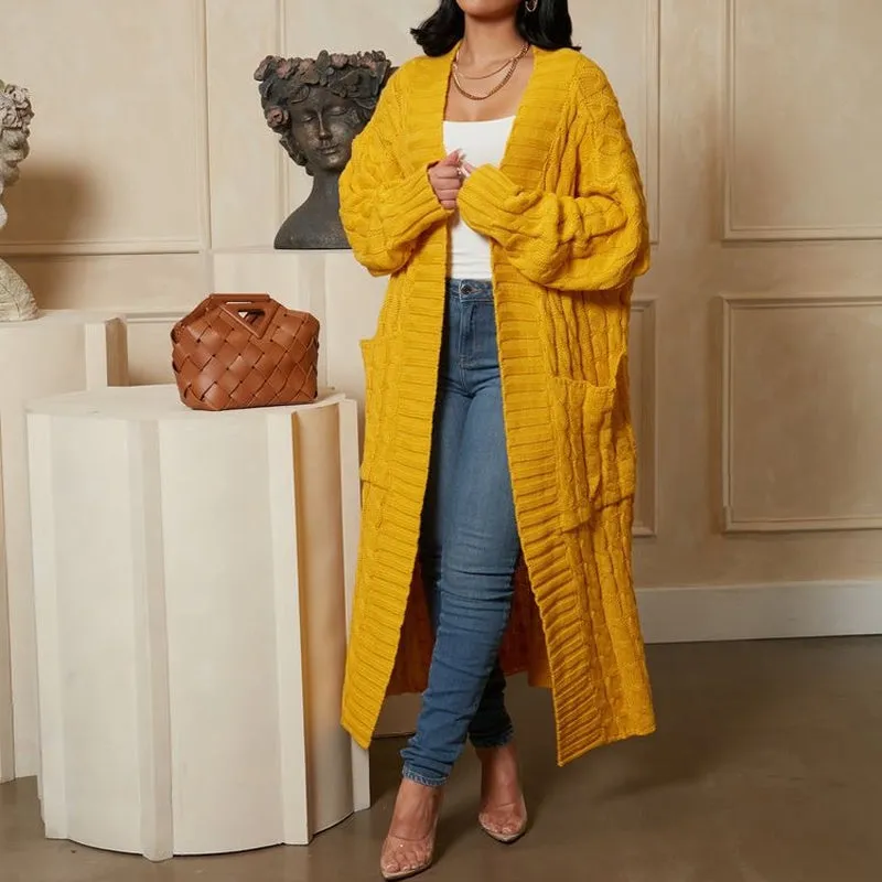 Long Twist Sweater Jacket