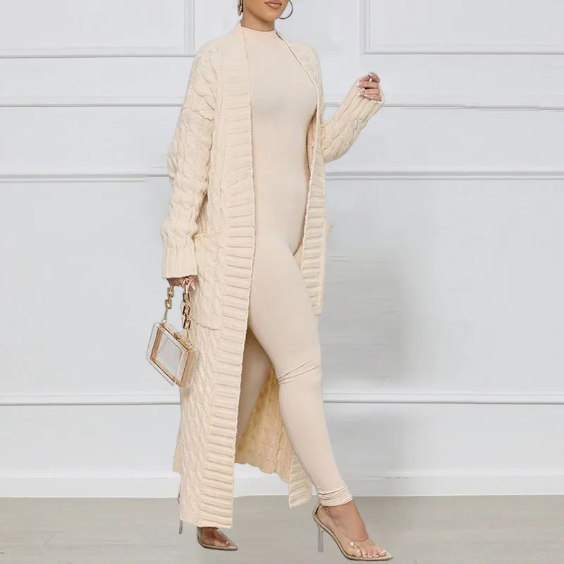Long Twist Sweater Jacket
