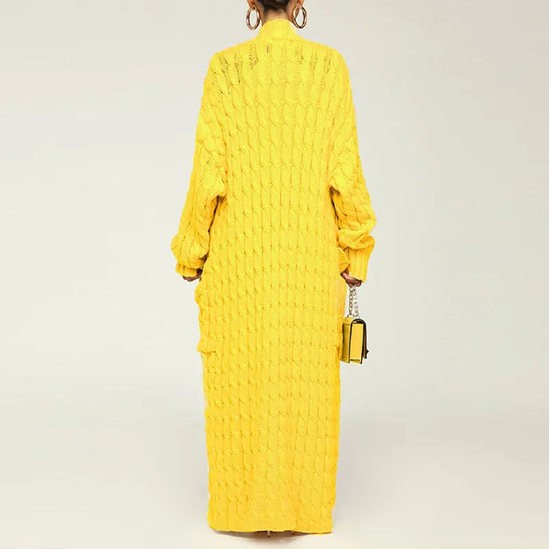 Long Twist Sweater Jacket
