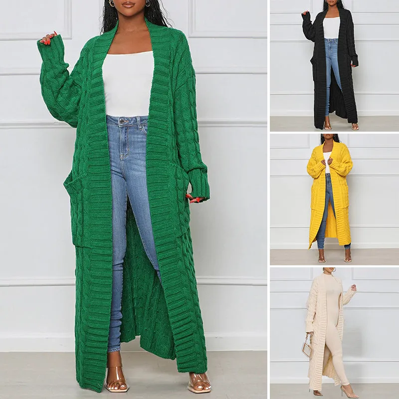 Long Twist Sweater Jacket