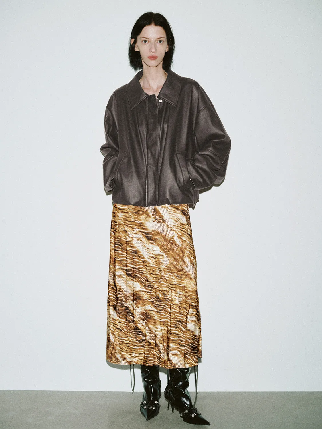 Loose Vegan Leather Jackets