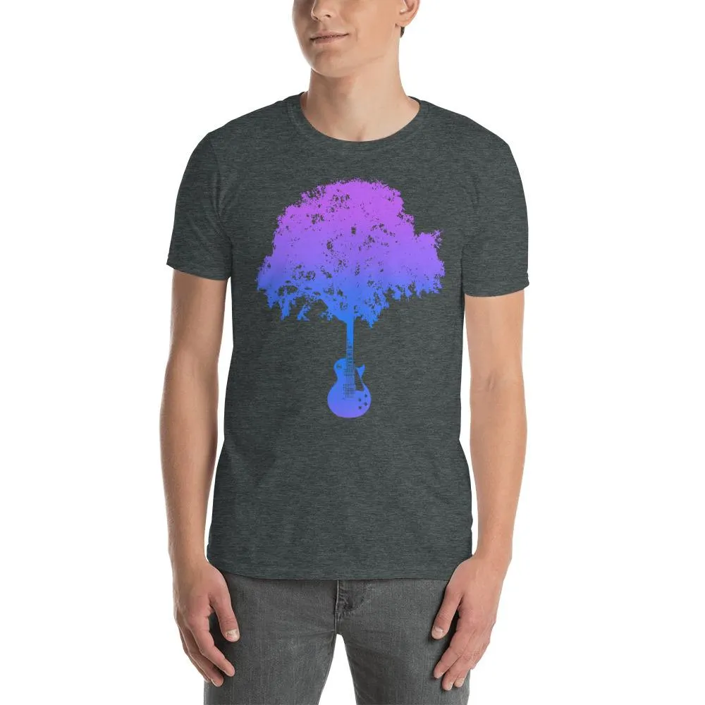 LP Guitar Tree Gradient Blue T-Shirt