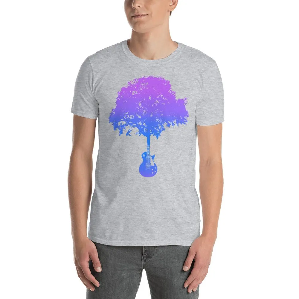 LP Guitar Tree Gradient Blue T-Shirt