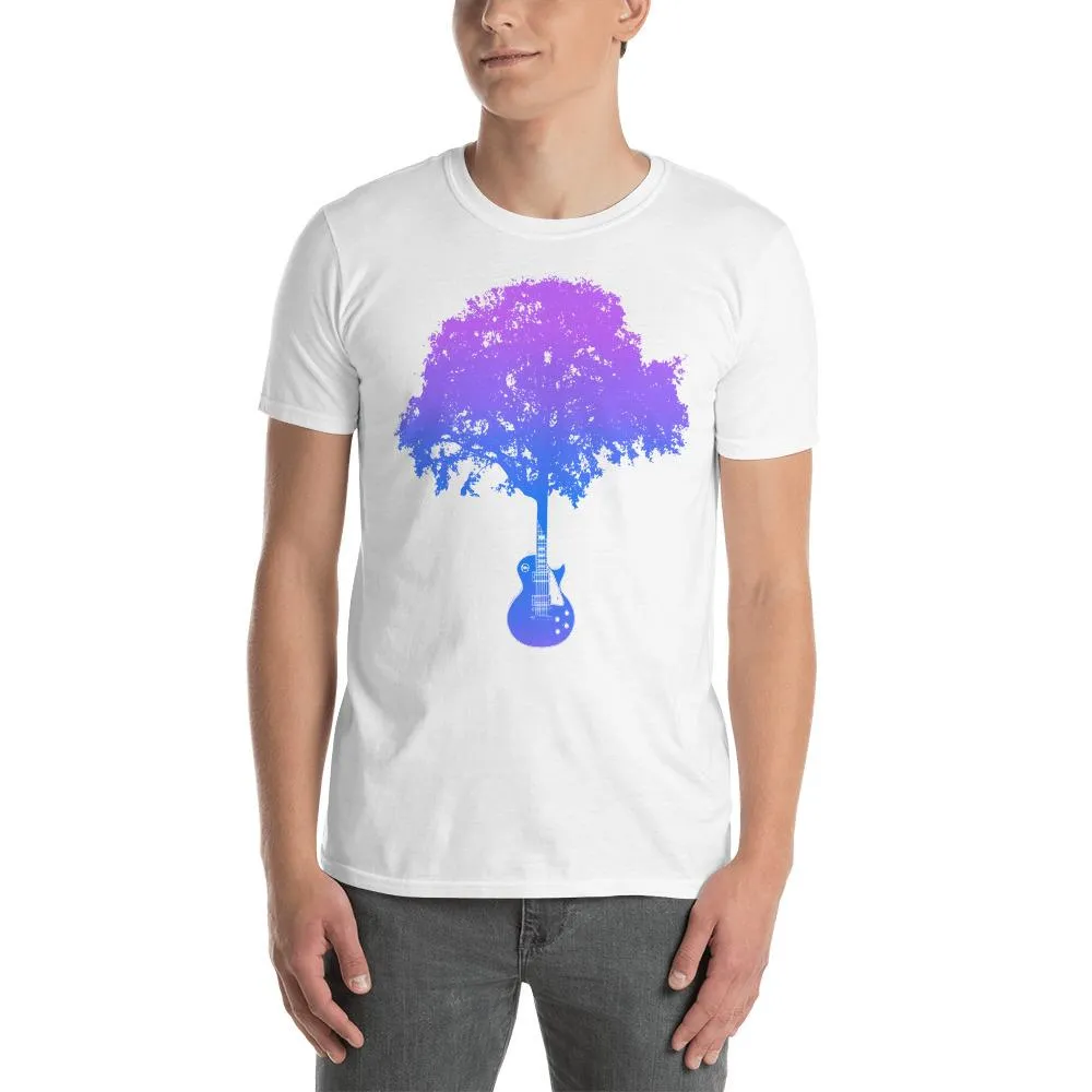 LP Guitar Tree Gradient Blue T-Shirt