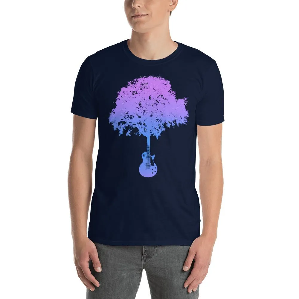 LP Guitar Tree Gradient Blue T-Shirt