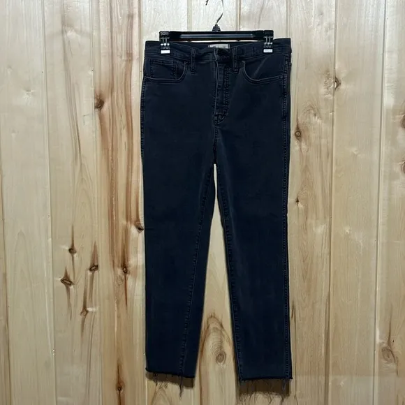 Madewell Black Stovepipe Mid Rise Skinny Jeans Size 29