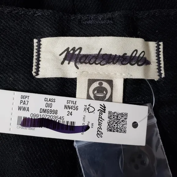 Madewell | NWT Extrawide-Leg Trouser Jeans in Wilkes Wash: Pleat Edition W 24