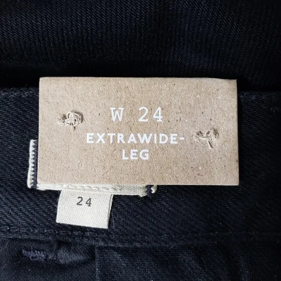 Madewell | NWT Extrawide-Leg Trouser Jeans in Wilkes Wash: Pleat Edition W 24