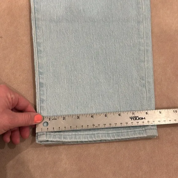 Madewell The '90s Straight Jean • size 32 • NO649 • ward wash • NWT