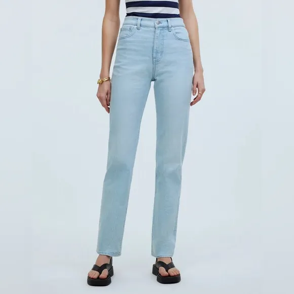 Madewell The '90s Straight Jean • size 32 • NO649 • ward wash • NWT