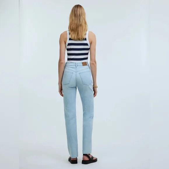 Madewell The '90s Straight Jean • size 32 • NO649 • ward wash • NWT