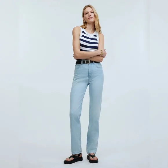 Madewell The '90s Straight Jean • size 32 • NO649 • ward wash • NWT