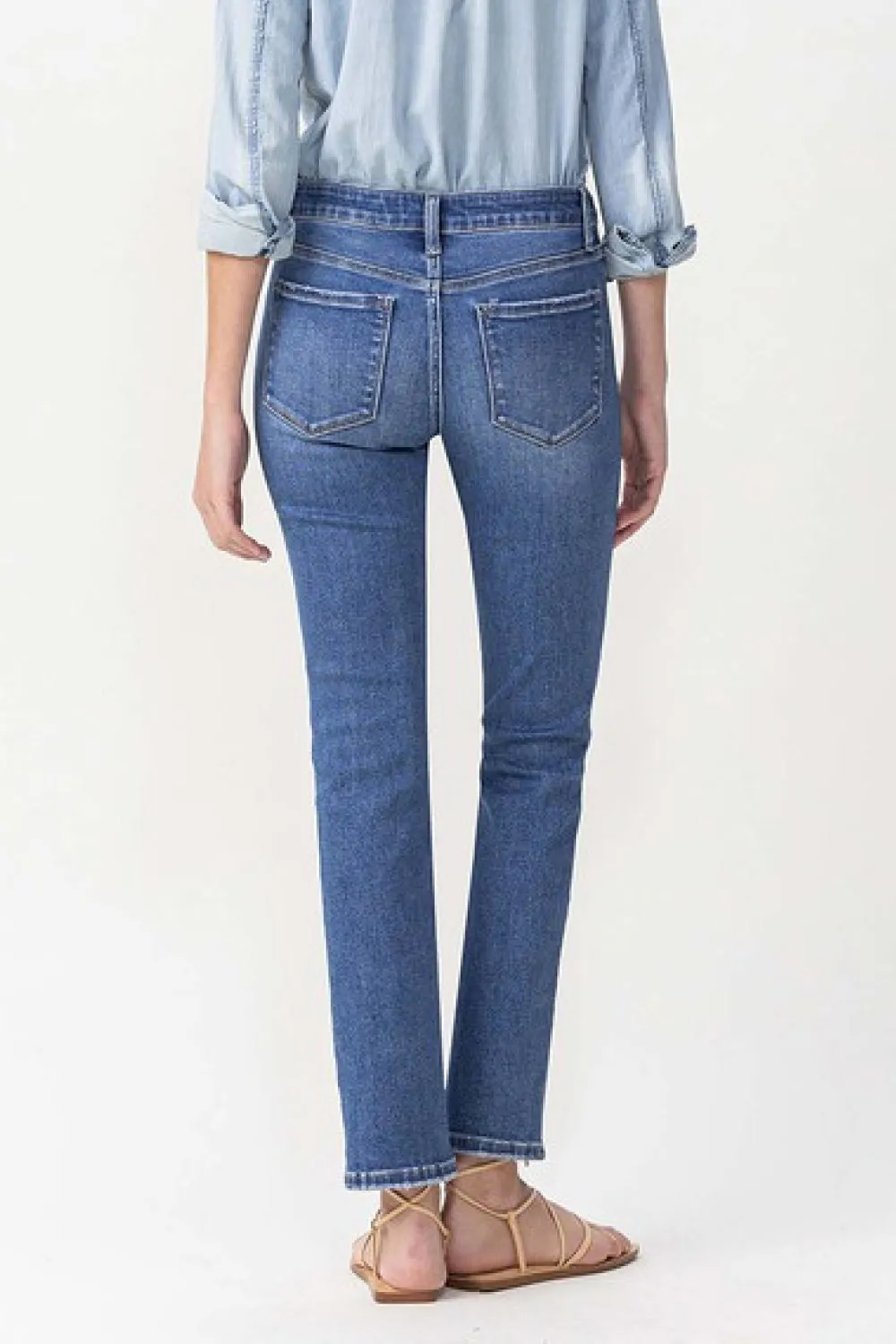 Maggie Midrise Slim Ankle Straight Jeans