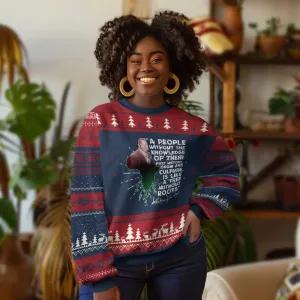 Marcus Garvey Ugly Christmas Sweater A People Without The Knowledge Of Their Past History Is Like A Tree Without Roots TS09