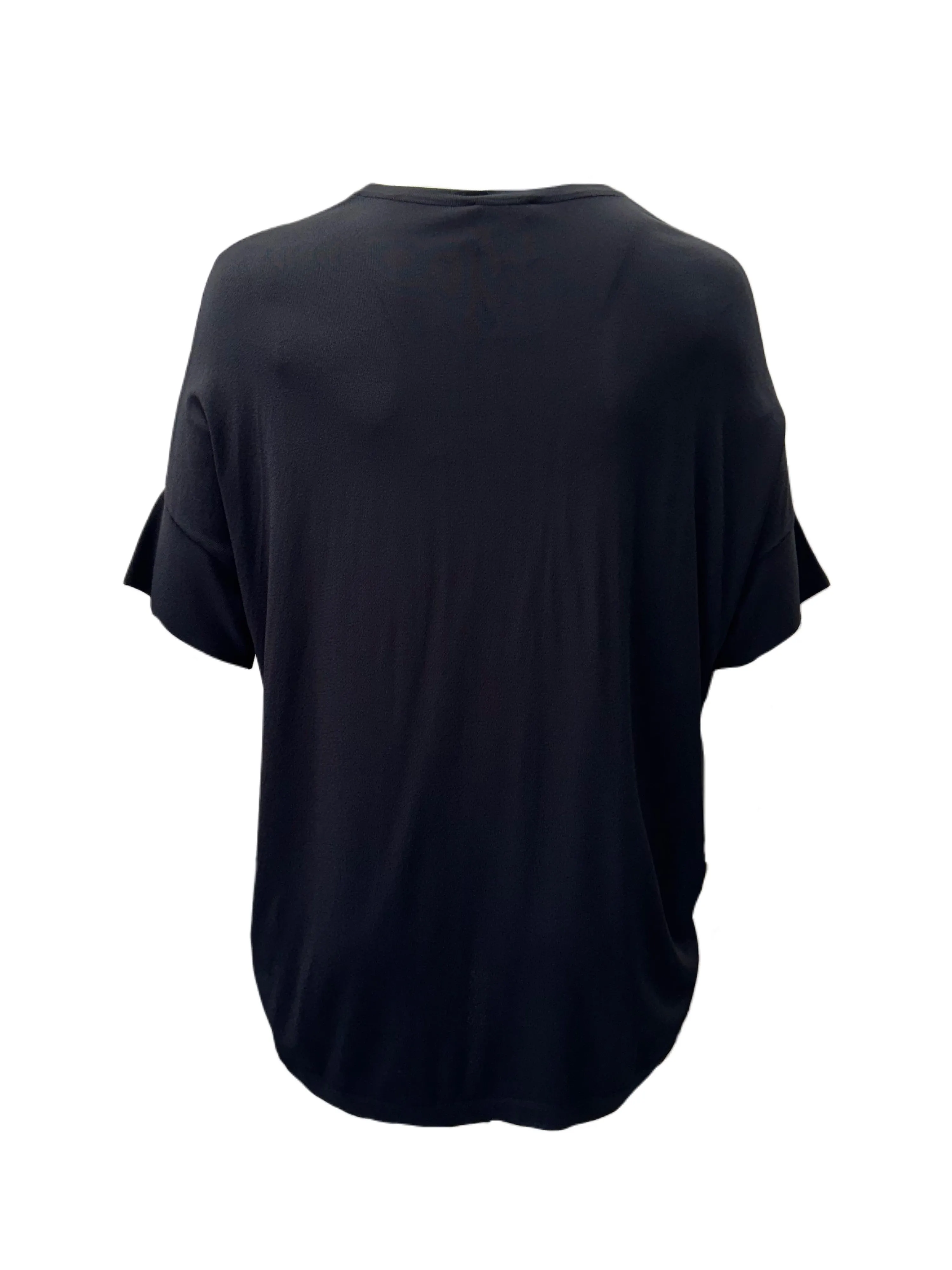 Marina Rinaldi Women's Black Abaca Pullover Sweater NWT