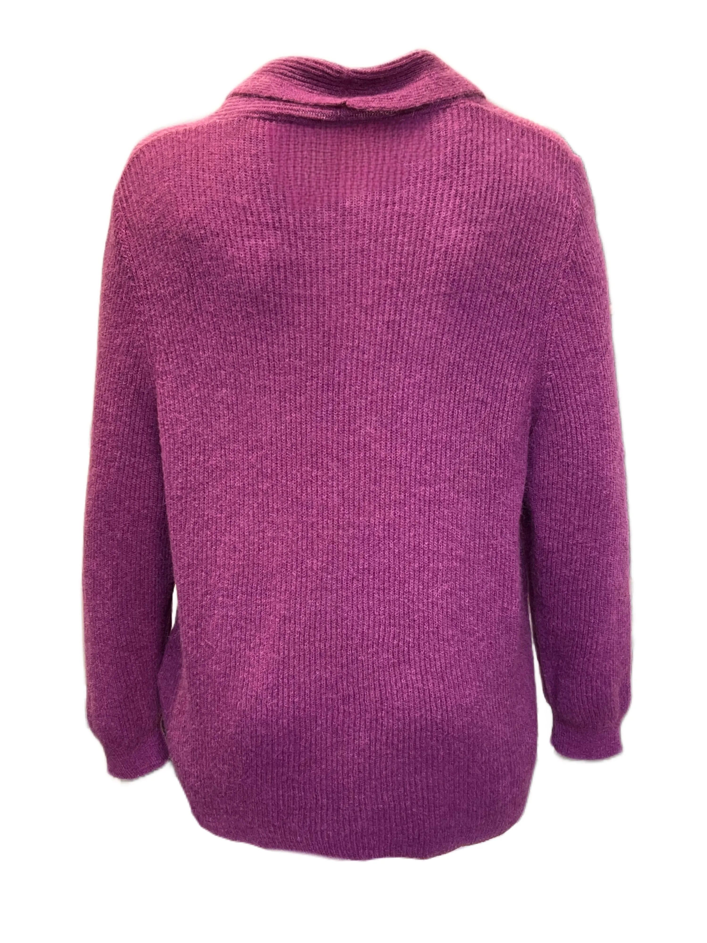 Marina Rinaldi Women's Purple Maiolica Knitted Cardigan NWT