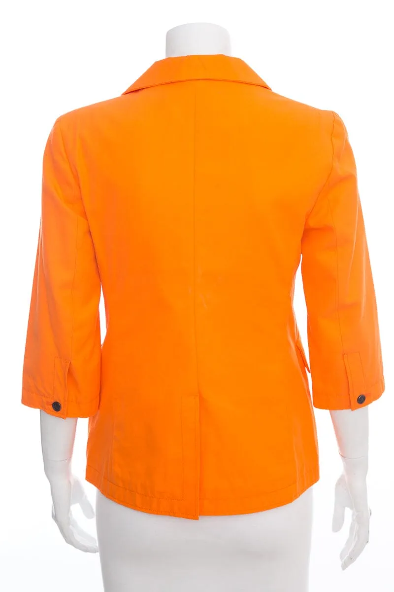 Marni Orange Canvas Jacket SZ 38 NWT