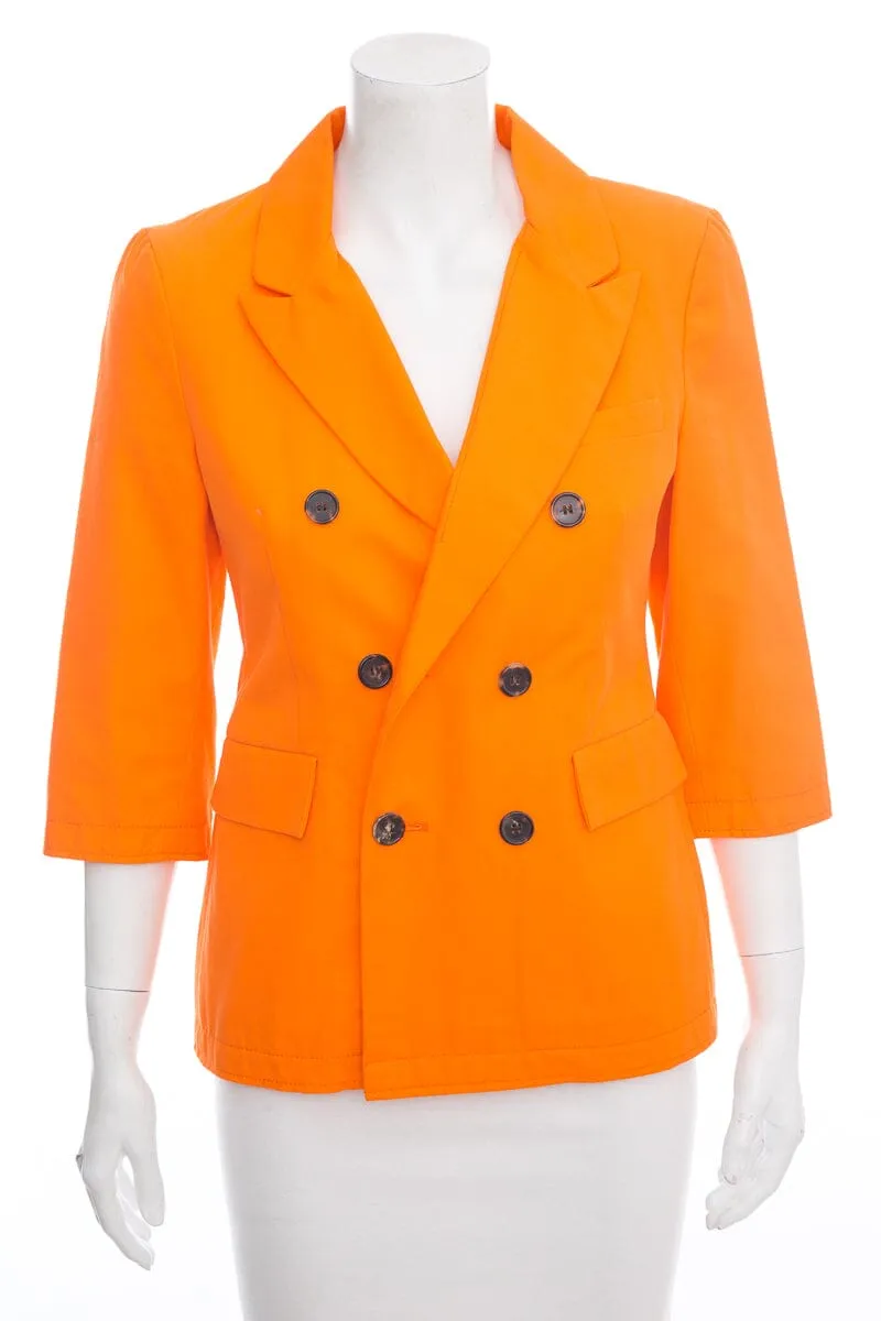 Marni Orange Canvas Jacket SZ 38 NWT