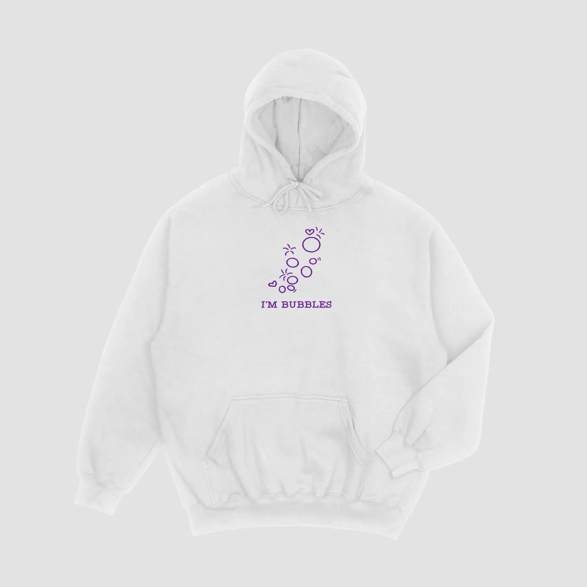 Matching I Blow Bubbles / I'm Bubbles Embroidered Unisex Hoodies