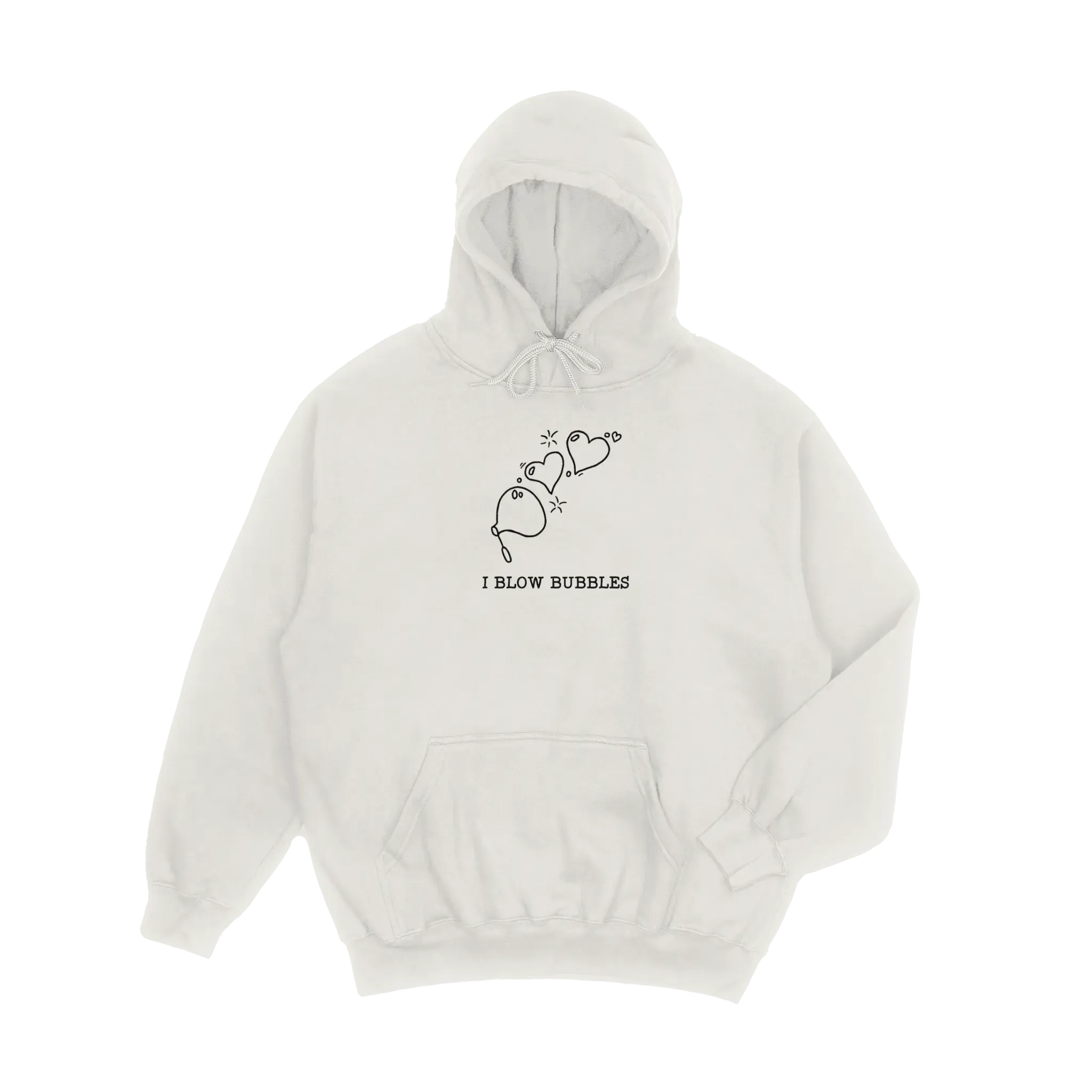 Matching I Blow Bubbles / I'm Bubbles Embroidered Unisex Hoodies