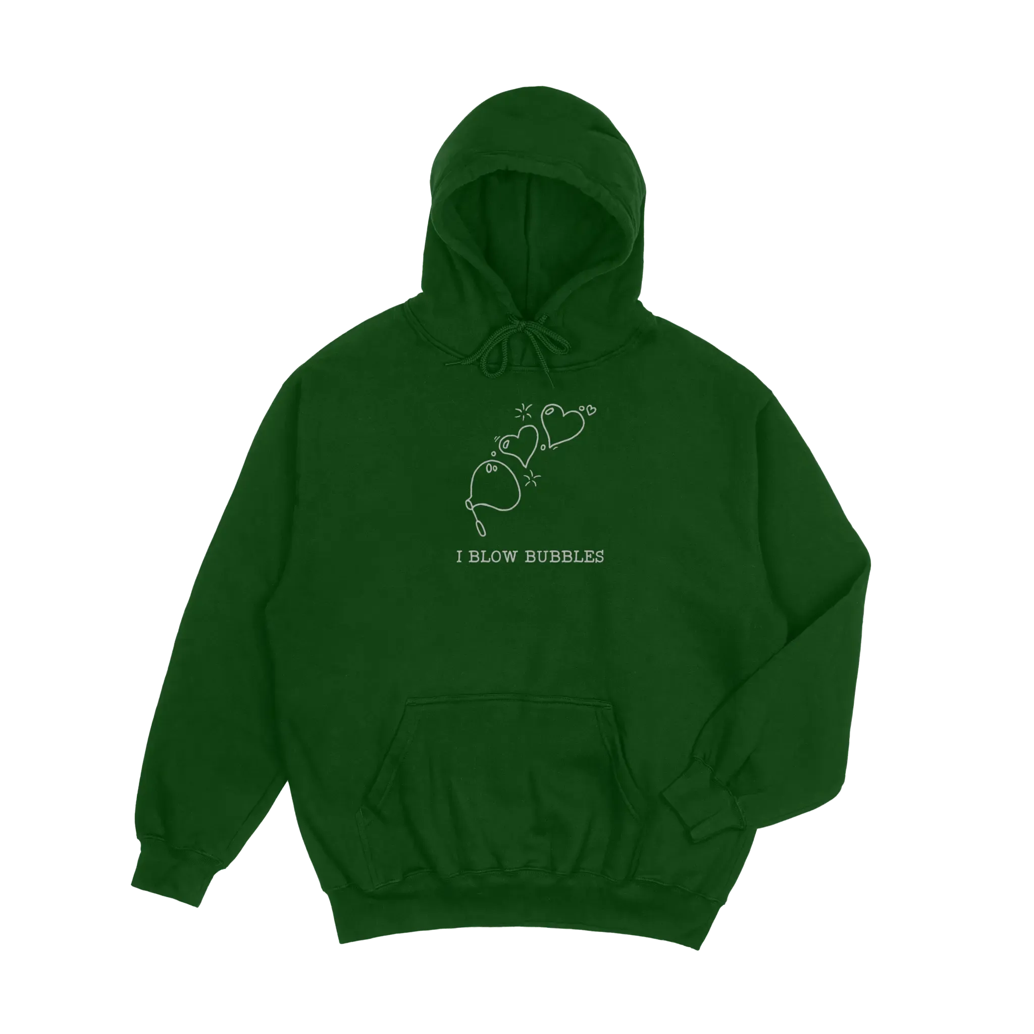 Matching I Blow Bubbles / I'm Bubbles Embroidered Unisex Hoodies