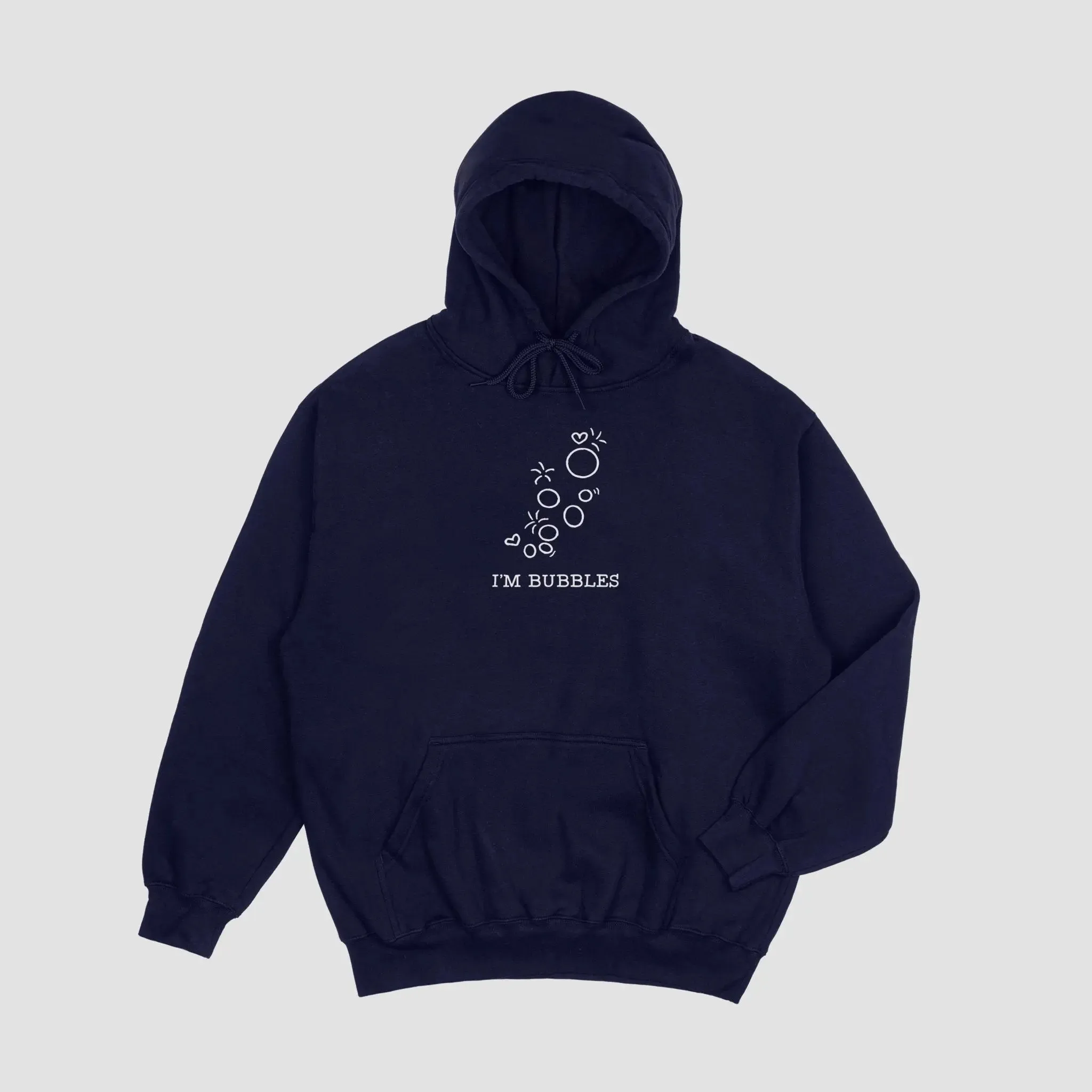 Matching I Blow Bubbles / I'm Bubbles Embroidered Unisex Hoodies
