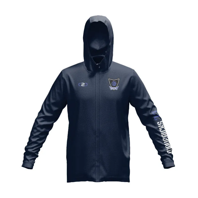Mavericks Glide SlimFit HP Tech Zip Hoodie (Black / Navy / Royal)
