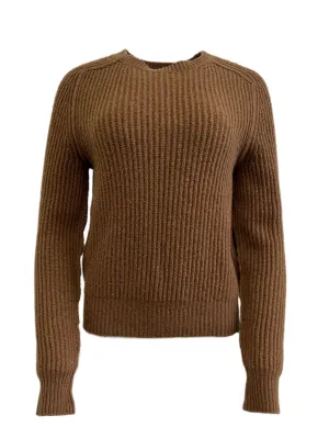 Max Mara Women's Brown Ortles Knitted Sweater Size S NWT