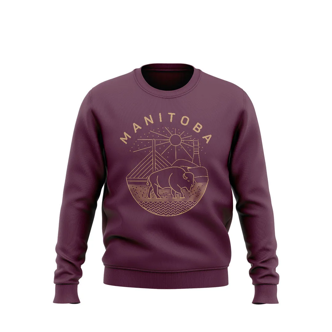 MB Bison Crewneck - Maroon (Unisex)