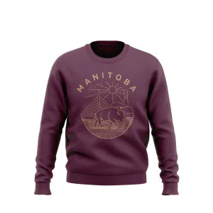 MB Bison Crewneck - Maroon (Unisex)