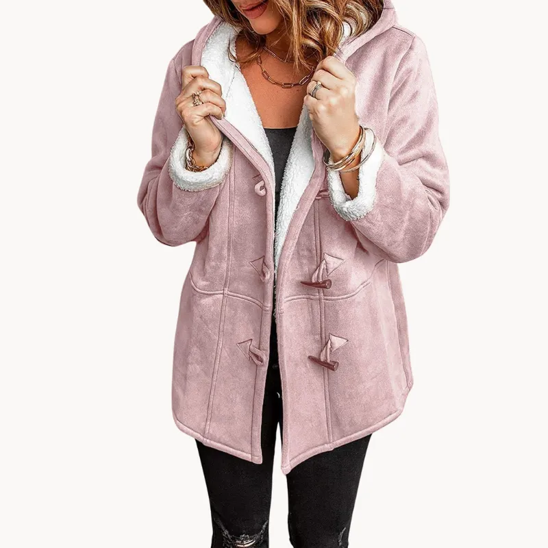 Melanie - warm & cosy fleece women's hooded jacket