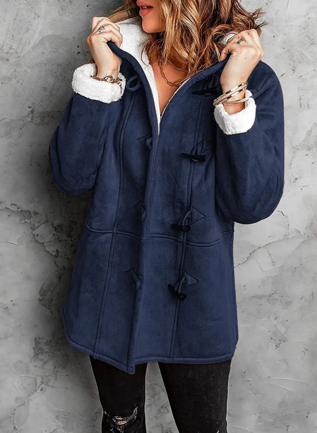 Melanie - warm & cosy fleece women's hooded jacket
