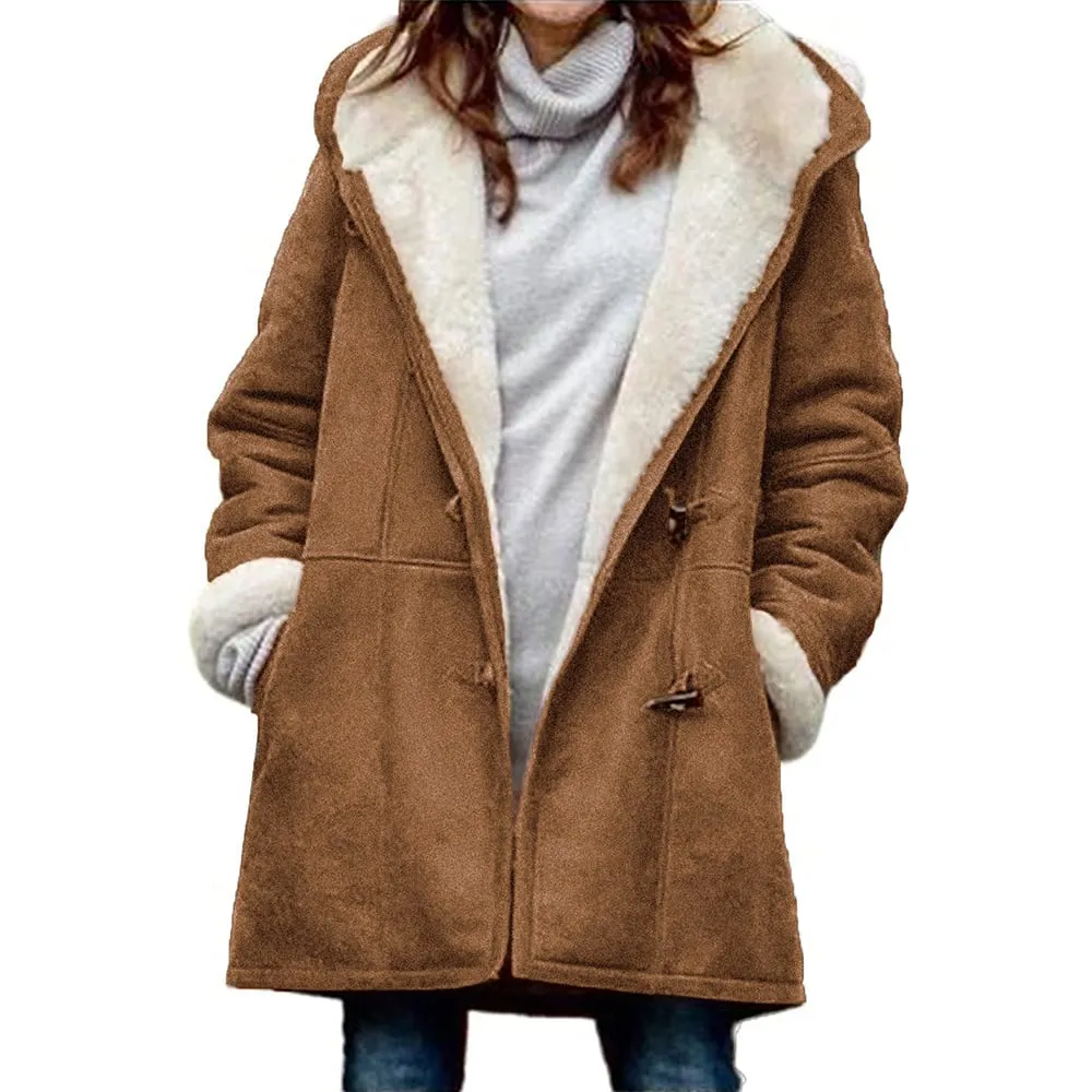 Melanie - warm & cosy fleece women's hooded jacket