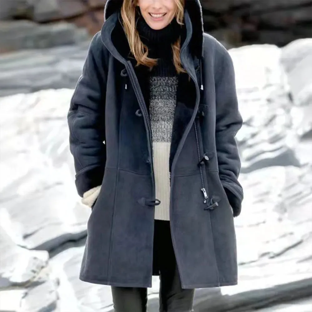 Melanie - warm & cosy fleece women's hooded jacket