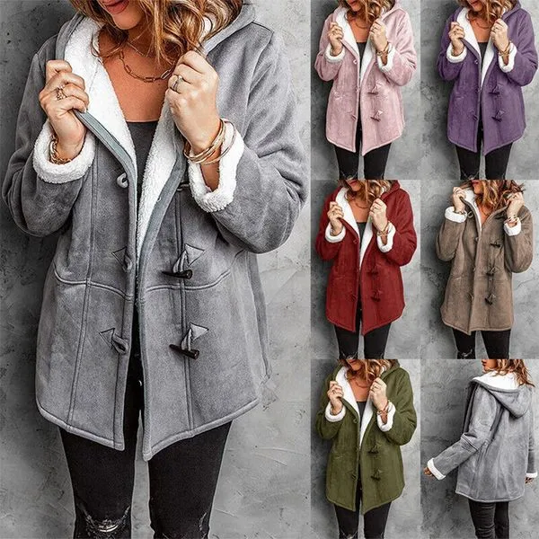 Melanie - warm & cosy fleece women's hooded jacket