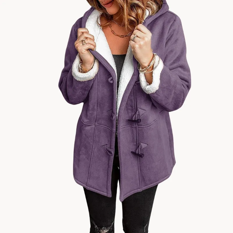 Melanie - warm & cosy fleece women's hooded jacket