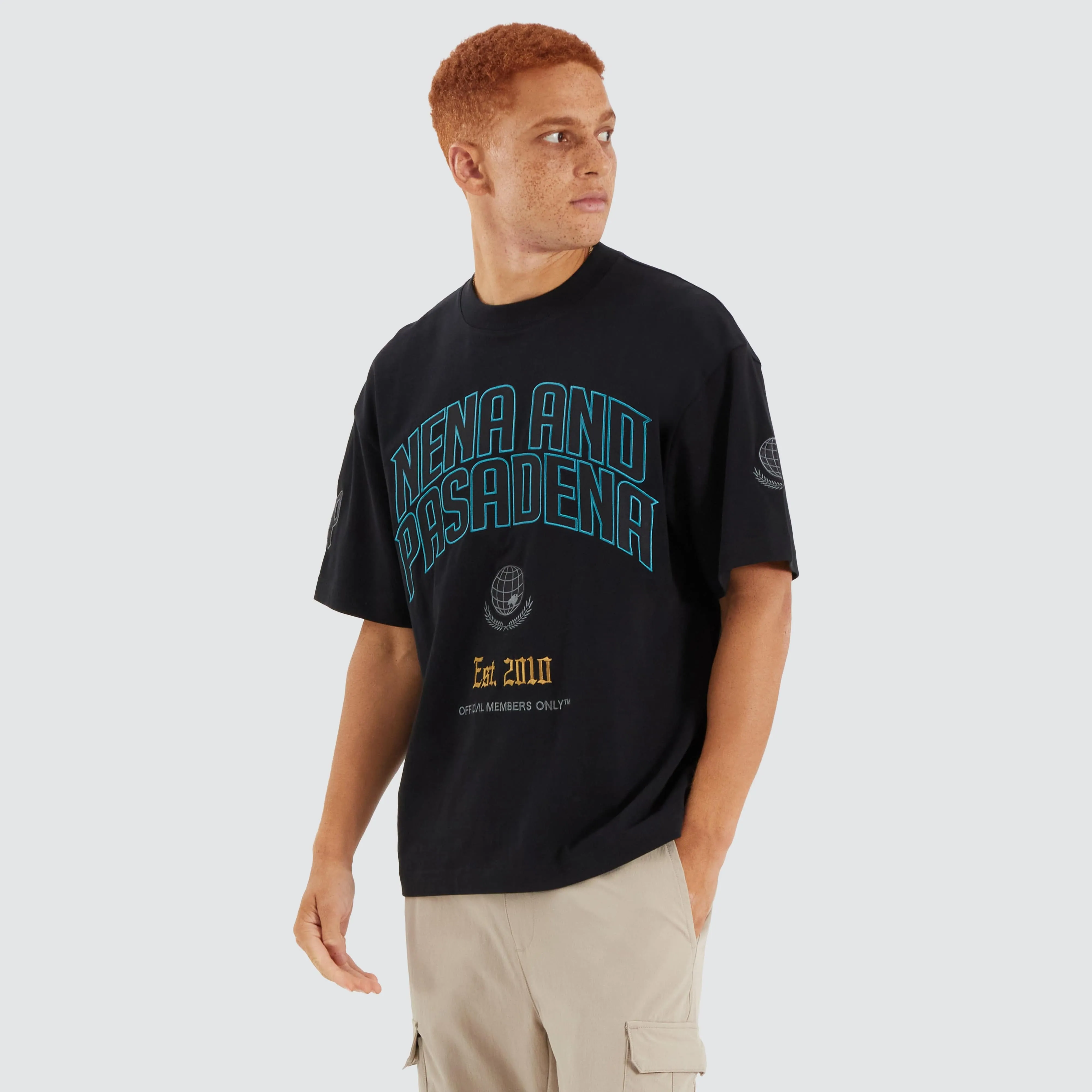 Members Loopback Street Tee Jet Black