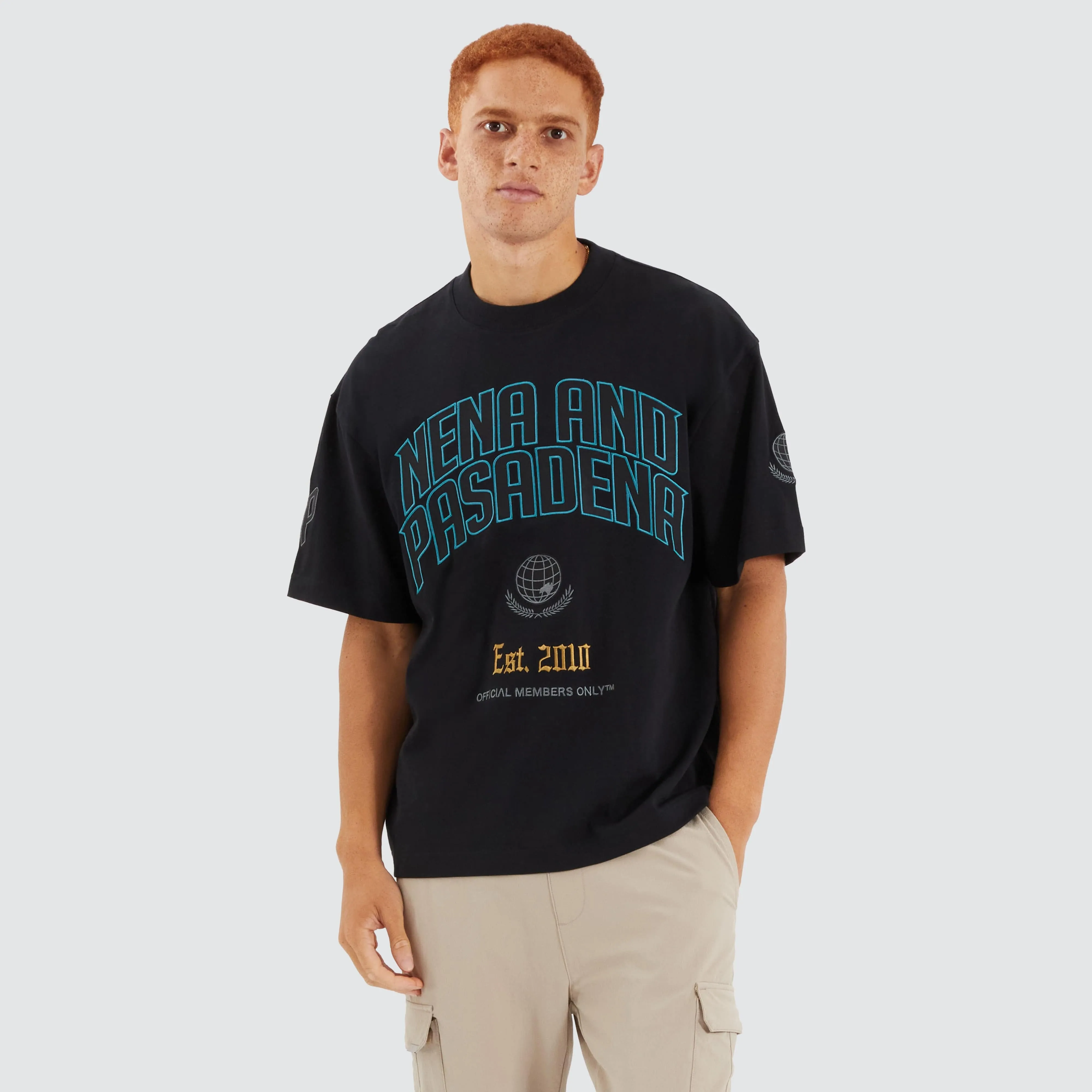 Members Loopback Street Tee Jet Black
