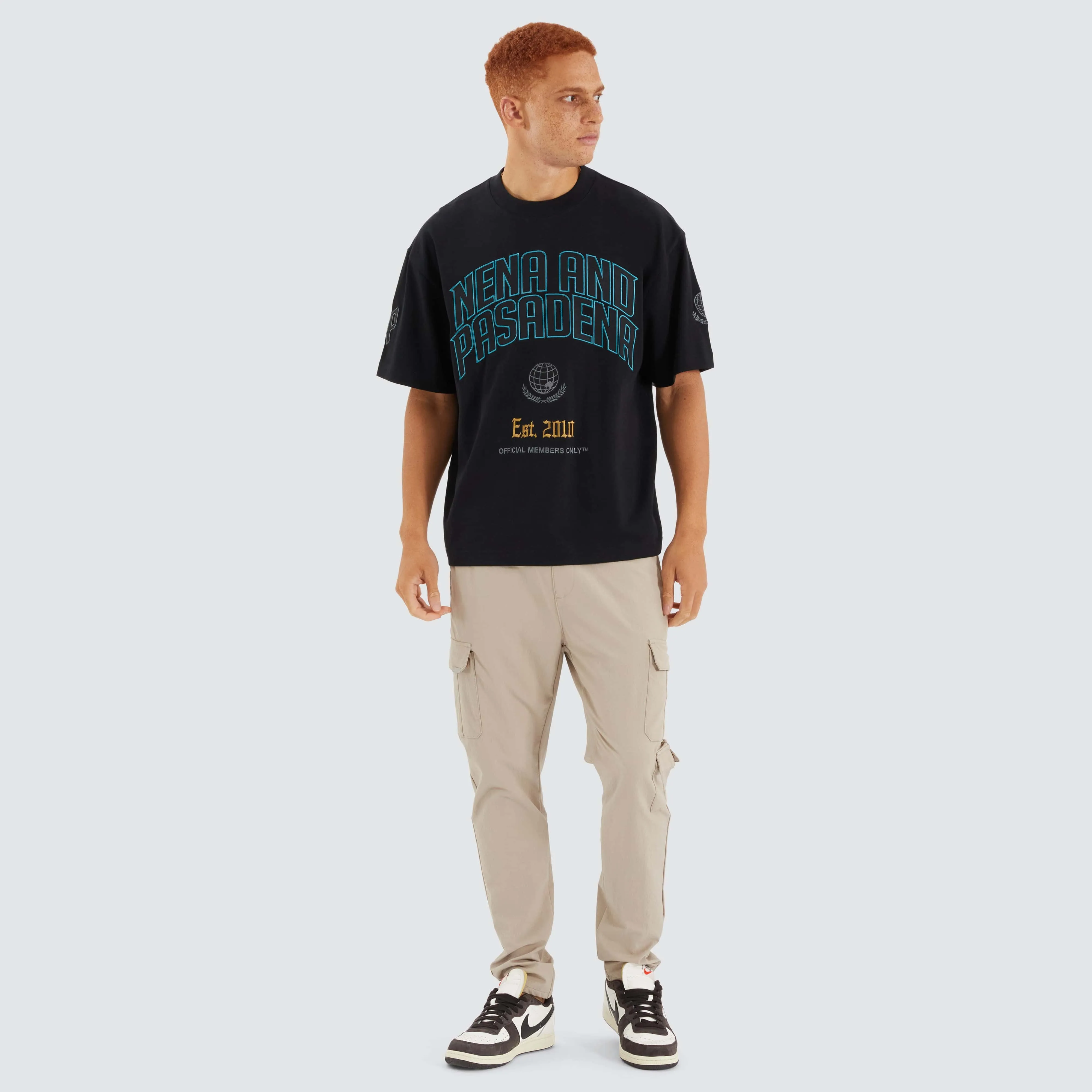Members Loopback Street Tee Jet Black